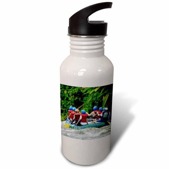 3dRose, White water rafting, Sarapiqui River, Costa Rica - SA22 MPR0029 - Maresa Pryor, 21 oz Sports Water Bottle