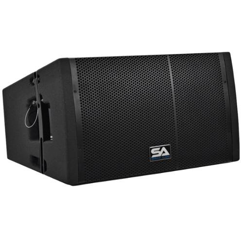 Seismic Audio Powered 12 Inch Line Array Speaker with Dual Compression Drivers SAXLP12A