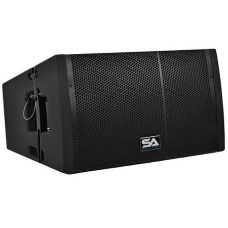 Seismic Audio  Powered 12 Inch Line Array Speaker with Dual Compression Drivers -