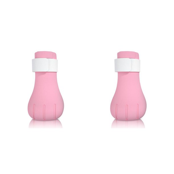 Greeniant 4 piezas de botas antiarañazos de silicona para mascotas, cubiertas de pies ajustables, guantes de garra suaves e indoloros, accesorios para Rosado 2piezas Greeniant CBP161931