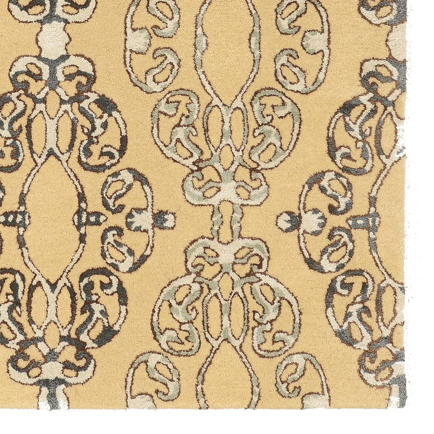 Aspire Wool Cameo Cream & Blue 5' x 8' Area Rug