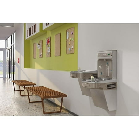 Elkay LZSTL8WSSK EZH2O Filling Station & Versatile Bi-Level ADA Water Cooler, Filtered 8 GPH