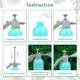 thumbnail image 5 of Pulverizador de presión 2l, bote de riego de presión de jardín, atomizador de bomba de alta calidad, boquilla ajustable de botella de riego, para jardinería, Fertiliza Feliz Sencillez, 5 of 5