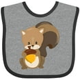 thumbnail image 3 of Inktastic Cute Woodland Animal Squirrel Boys or Girls Baby Bib, 3 of 4