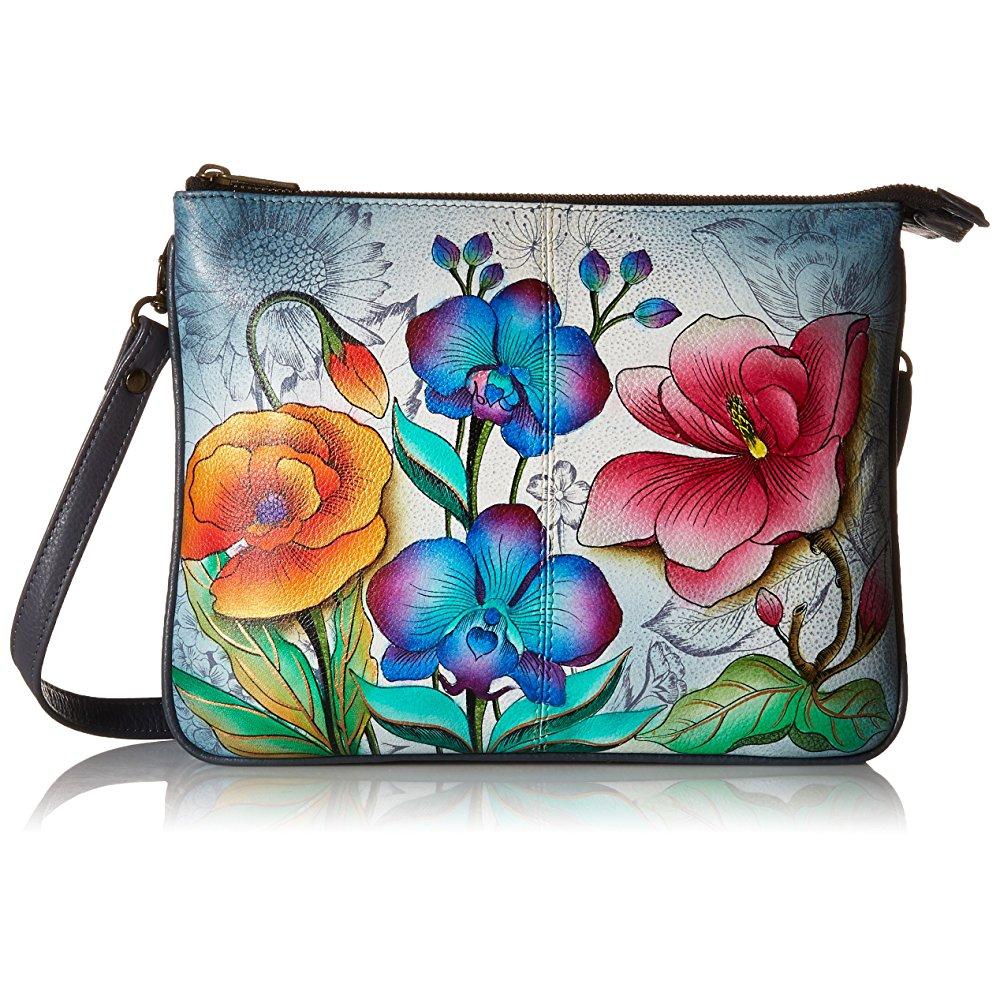 ANNA by Anuschka anuschka triple compartment crossbodyspring, spp