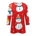 Womens Christmas Costumes Christmas Tree Graphic Tunic 3/4 Length
