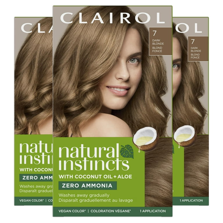 Clairol Natural Instincts Demi Permanent Hair Color Creme Dye 7 Dark Blonde Hair Dye 1 Application