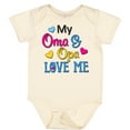 thumbnail image 3 of Inktastic My Oma and Opa Love Me with Hearts Boys or Girls Baby Bodysuit, 3 of 5