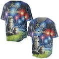 thumbnail image 3 of Happy New Year British Shorthair Family Cheer Winter Midnight Firework All Over Print 3D Baseball Shirt Cat Lover Kitten Owner Gifts Softball Sport - 02025, 3 of 6