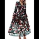 thumbnail image 1 of Vestido Bohemio Informal de Larga con Escote en V Profundo para Mujer Negro L, 1 of 9