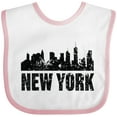 thumbnail image 3 of Inktastic New York Skyline Grunge Boys or Girls Baby Bib, 3 of 4