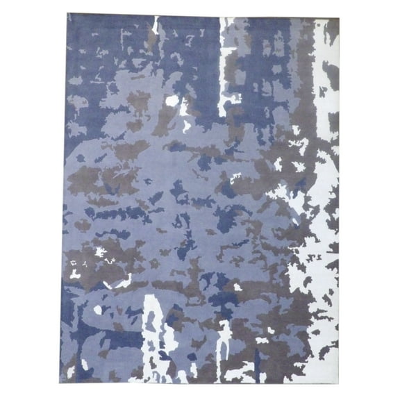 Wahi Rugs Hand Knotted Modern Abstract Marble Design 9'0"x12'0" -W771