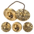 thumbnail image 4 of Hand Crash Cymbal Tibetan Bells On String Copper Cymbals Bell for Yoga Meditation, 4 of 8