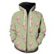 thumbnail image 1 of Sudadera con capucha y cremallera para hombre, estilo Harajuku informal de gran tamaño, con estampado de flores y magnolia, ideal para primavera de 2024. Chaquetas con capucha, ropa de calle, moda mod, 1 of 6