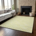 thumbnail image 6 of Addison Rugs Mayfield Washable Transitional Squares Yellow Rectangle Rug, 5' x 7'6", 6 of 6