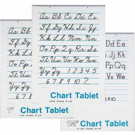 School Smart UnRuled Easel Pad, 16 lb, 27" x 34", White, 50 Sheets