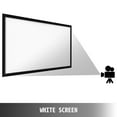 KFFKFF Projector Screen 130 inch Outdoor Projector Screen 169 Movie Screen Fixed Frame 3D