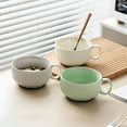 thumbnail image 3 of ACDANC 2026 New Soup Cups with Handles,Ceramic Bouillon Cups,Microwave Soup Bowl,Soup Mug,Breakfast Bowl for Serving Soup, Bouillon, Breakfast, Snacks, Hot Beverages, Kitchen Use, Dining Table., 3 of 7