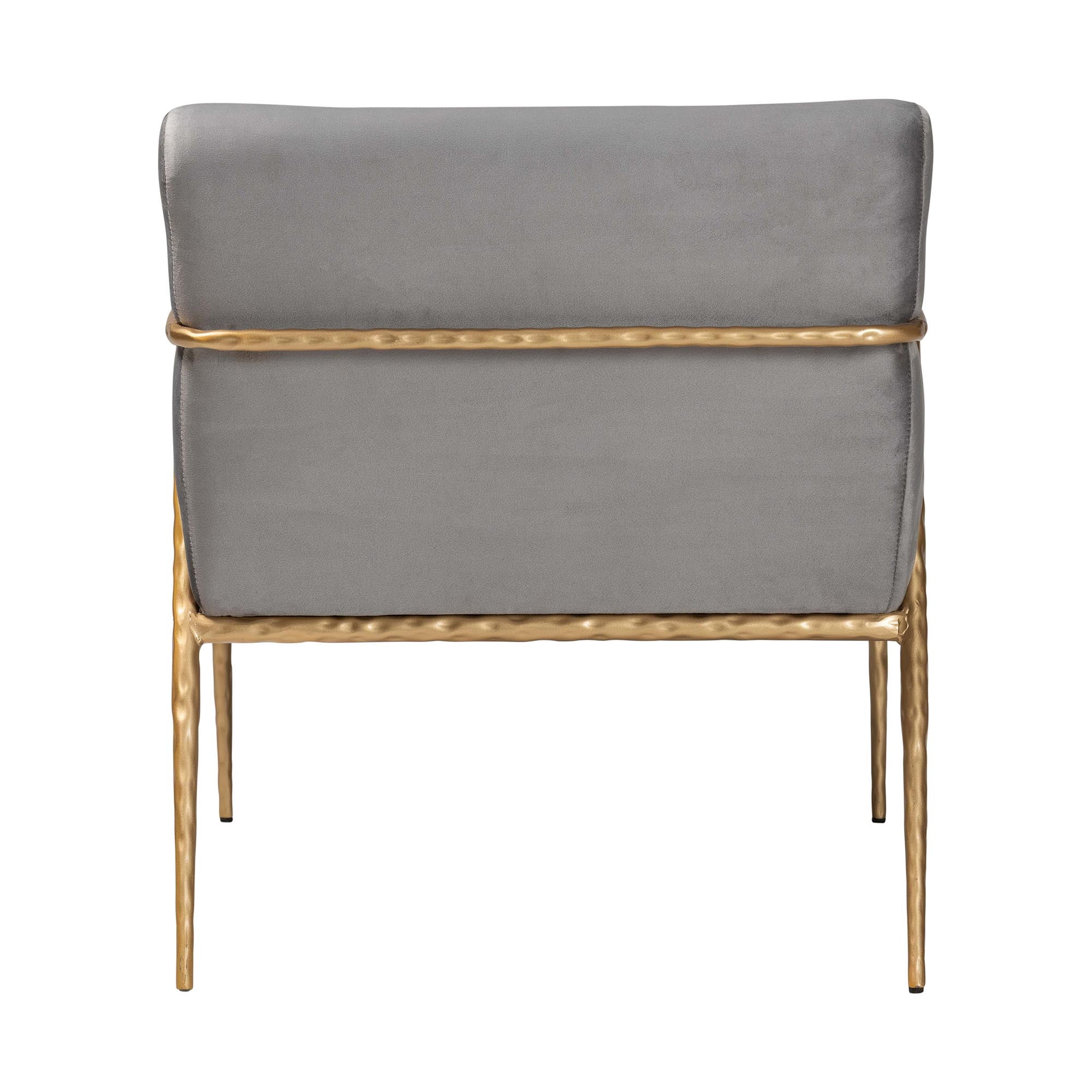 Baxton Studio Ilmari Modern Lounge Chair, Gold
