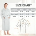 thumbnail image 3 of Catalonia Fleece Robe For Women with Side Pockets ,Lightweight Plush Warm Bathrobe, Fluffy Fuzzy Waffle Long Robes,Shower Spa Homewear , L , Gray, 3 of 7