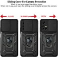 thumbnail image 4 of Case for Xiaomi Redmi Note 11 Pro with Slide Camera Cover, Military Grade Heavy Duty Protection Phone Case Cover with Magnetic Ring Kickstand for Mi Redmi Note 11 Pro+ SJ Gold, 4 of 8