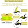 thumbnail image 2 of 9 Pcs AC80RL3 String Trimmer Replacement Spool Compatible with Ryobi One Plus+ 18v 24v 40v Auto-Feed Cordless Trimmers, 11ft 0.09inch Spool Refills for Ryobi Weed Wacker String, 2 of 6