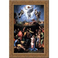 The Transfiguration 19x24 Gold Ornate Wood Framed Canvas Art by Raphael