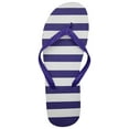 thumbnail image 4 of Wholesale Flip Flops, 48 Pairs White or Black, Men Women Kids, Wedding, Beach, Pool Party, Bulk Pack Slippers (Assorted Striped), 4 of 7