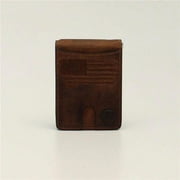 Ariat® Men's Brown Distressed USA Flag Money Clip Wallet A3546002