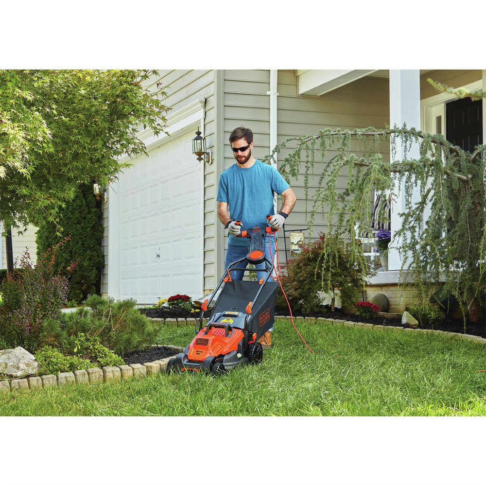 Black & Decker BEMW472ES 120V 10 Amp Brushed 15 in. Corded Lawn Mower with Pivot Control Handle - image 5 of 15