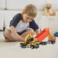 thumbnail image 5 of Utility Vehicles Realistic Alloy Excavator, Children'S Excavator, Construction Vehicle, Inertia Toy, Bulldozer Toy Car, 5 of 5