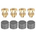thumbnail image 1 of Uxcell 1-Conjunto de boquillas de cañón de espuma de orificio de 1.2 mm de cobre y mallas de generador de espuma de una sola capa para limpiar vehículos, 1 of 7