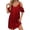 A36 Red-Shiny Metallic Dress Women, variant on Mifsaly Shiny Metallic Dress Women Cold Shoulder Ruffle Sleeve Mini Party Dresses Cocktail Party Sparkly Evening Gowns L