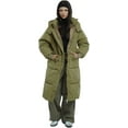 thumbnail image 3 of PUFFIT Long Puffer Jacket for Women,Ultra Soft Winter Coat Hooded with Deep Pockets,Water Repellent, Ladies Warm Winter Jacket, 3 of 7