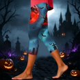 thumbnail image 6 of Stamzod Women's Capris 2026 Plus Size Fashion Halloween Capri Leggings High Waisted Stretchy Cropped Yoga Pants, 6 of 8