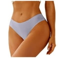 thumbnail image 2 of Itsame Womens Briefs, Sexy Lace Stretch Breathable Ladies Underwear Gray XL, 2 of 5