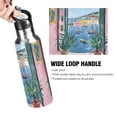 thumbnail image 4 of Yayeee 33oz Insulated Water Bottle Double Wall Stainless Steel with Flip Straw Lid, Pink Window, 4 of 7