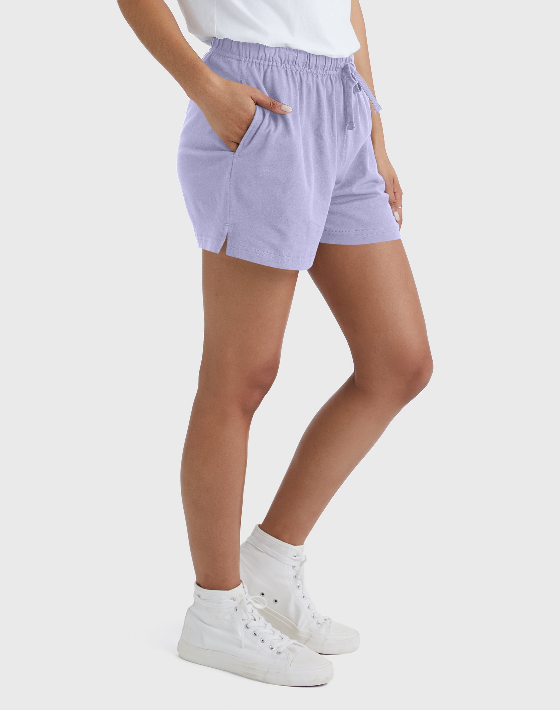 ハーフ・ショートパンツ HUECLOSET Dirty Washing Pocket Bermuda Pants 25KERO172 Hanes Women's Originals Jersey Shorts with Drawcord, Pockets