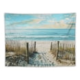 thumbnail image 5 of BCIIG Beach Ocean Fence Tapestry Wall Hanging Unique Style Graphic Tapestries Home Wall Decor Art for Living Room Bedroom Apartment Farmhouse Dorm 40x60inch, 5 of 6