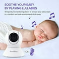 thumbnail image 6 of Baby Monitor with Remote Pan-Tilt-Zoom Camera|Keep Babies Safe with 3.5” Large Screen, Night Vision, Talk Back, Room Temperature, Lullabies, 960ft Range, 6 of 9