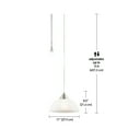 thumbnail image 5 of Globe Electric 1-Light White Plug-in Pendant Lighting, 5 of 7
