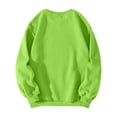 thumbnail image 4 of ASDFVBKG Oversized Sweatshirt for Women Crewneck Long Sleeve Casual Fleece Tops Graphic Hoodies Pullover Sweater Green S, 4 of 5