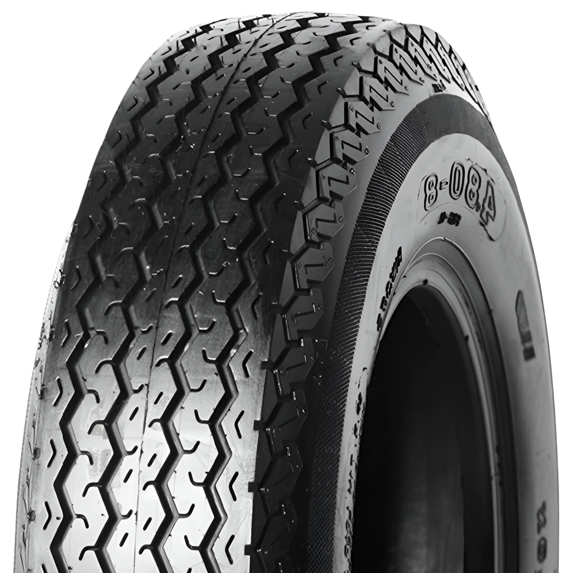 Hi-Run SU01 4.80-8 4PR Trailer Tire & 8X3.75 4-4 White Wheel Assembly