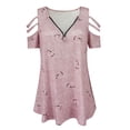 thumbnail image 5 of ZJXFGS Going Out Tops Professional Blouses for Women Y2K Shirts for Women Womens Blouses T Shirts Women Women'S Shirts Fall Shirts Trendy Tops for Women 2025 Pink S, 5 of 5