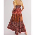 thumbnail image 4 of Brewee Robe Bohème à Imprimé Floral Été 2024 pour Femmes Bretelles Spaghetti Volants Robe Longue Maxi de Plage, 4 of 4