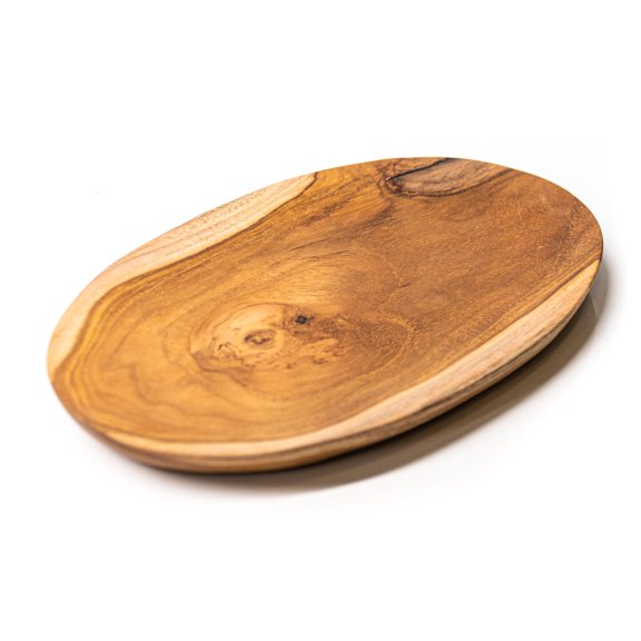 Oval Teak Wood Plate - Large