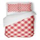 thumbnail image 1 of Juego de Ropa de Cama ABPHQTO 3 Piezas Funda de Edredón Abstracta Cuadro Rojo Diagonal Blanco Twin Size, 1 of 1