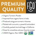 thumbnail image 2 of FGO Organic Turmeric Root Powder w/ Curcumin | 16oz/453g (1lb) Resealable Bag, 2 of 3