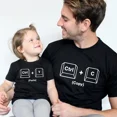 thumbnail image 3 of Infant Soft Cotton Short Sleeve Letter T-Shirt, Black, Matching Family, 0-12M, 3 of 9