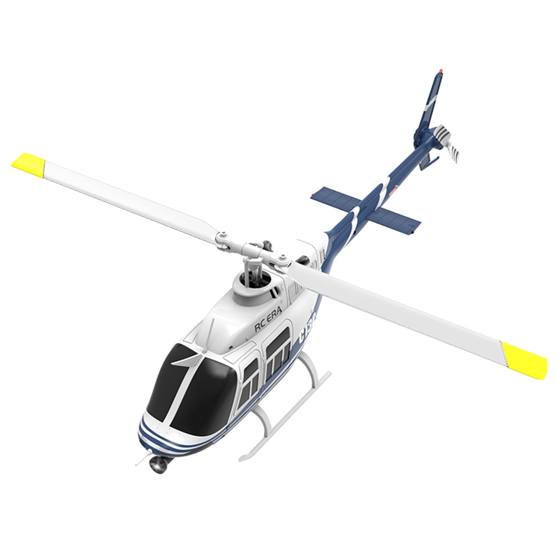 RC ERA C138 206 RC Helicopter, 1/33 Scale 2.4G 6CH No Aileron RC Aircraft with Altitude Hold, 6-Axis Gyro, RTF Hobby Grade Collectible Model for Adults & Hobbyists (Blue & White)